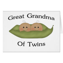 Great Grandma Of Twin Greeting Card