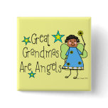 Great Grandmas Are Angels Gifts (Afro-American) buttons