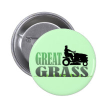 Great Grass Pinback Button