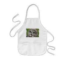 Great Grey Owl Children's Smock Aprons