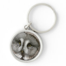 Great Grey Owl Keychain