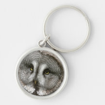 Great Grey Owl Keychain