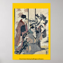 Great house cleaning by Kitagawa,Utamaro Posters