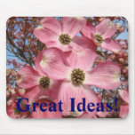 Great Ideas! mousepad Pink Dogwood Blossoms
