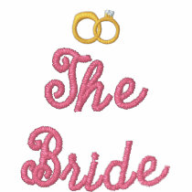 Great Looking The Bride T shirt with Rings
