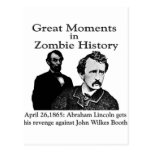 Great Moments in Zombie History Post Card