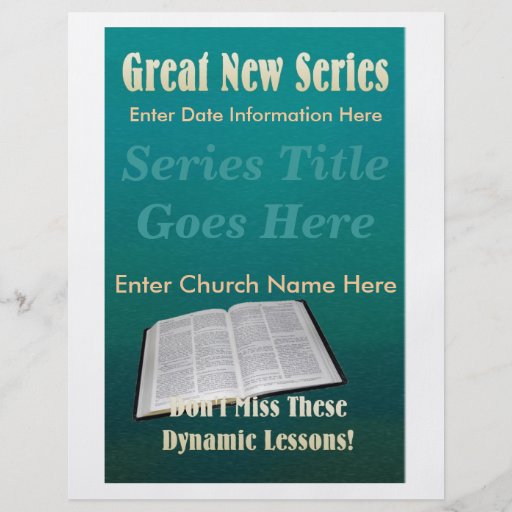 Great  New Series Flyer Teal