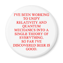 great phisics joke fridge magnet