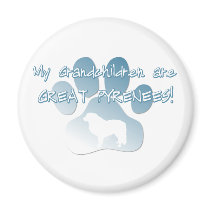 Great Pyrenees Grandchildren Fridge Magnet