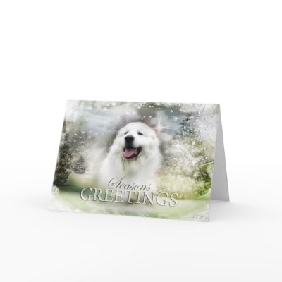 Great Pyrenees Holiday/Seasons Card
