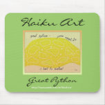 Great Python Haiku Art Mousepad
