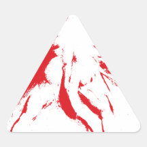 Great Red Dragon Triangle Sticker