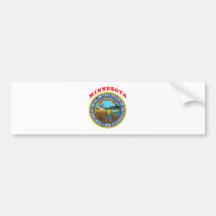 Great Seal Of  State Minnesota Bumper Stickers