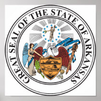 Great seal of the state of Arkansas Poster