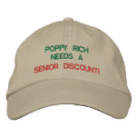 GREAT SENIOR MOMENTS embroidered hats
