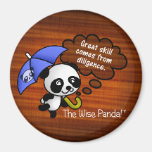 Great skill comes from diligence fridge magnet