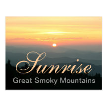 Great Smoky Mountains Sunrise Postcard