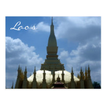 great stupa lao postcards