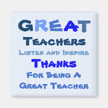Great Teacher Fridge Magnets