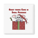 Great things Come in Small Packages magnets