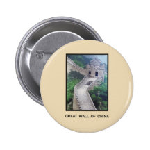 Great Wall of China Pinback Buttons