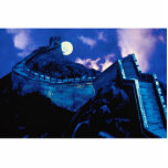 Great Wall of China with moon photo sculptures