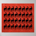 Great Wall of Greyhounds posters