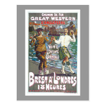 Great Western Railway, Brut a Londres Travel Post Card