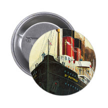 Great Western Railway - To Ireland Pinback Buttons