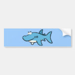 GREAT WHITE BLUE SHARK CARTOON SNEAKY FUNNY SURF S BUMPER STICKERS