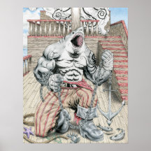 Great White Pirate Print