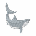 Great White Shark Embroidered Polo Shirt