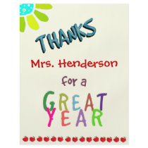 Great Year, Classroom Thank You Card