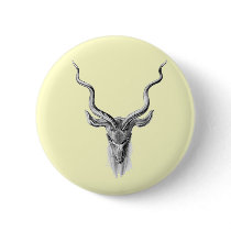 Greater Kudu Pinback Button