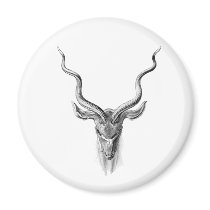 Greater Kudu Refrigerator Magnet