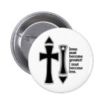 Greater-Less John 3-30-B Pinback Button