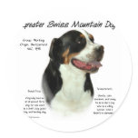 Greater Swiss Mountain Dog History Design stickers
