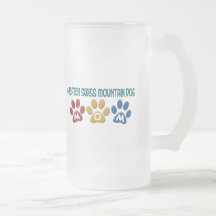 GREATER SWISS MOUNTAIN DOG Mum Paw Print 1 Coffee Mug