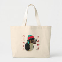 Greater Swiss Mountain Dog Santa Paws Canvas Bag