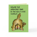Greatest Dad Cat Card