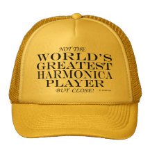 Greatest Harmonica Player Close Hat