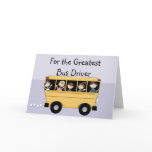 Greatest School Bus Driver Customisable Card
