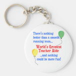 Greatest Teacher Aide Key Chain