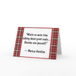 Greatness ~ Motivational Greeting (M. Aurelius) cards