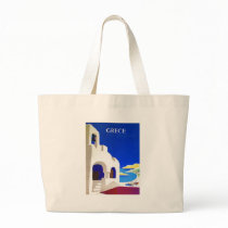 grece vintage tote bag