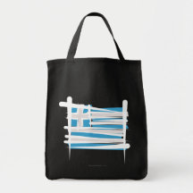 Greece Brush Flag Bag