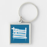 Greece Brush Flag Keychains