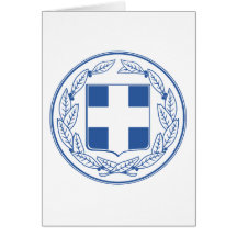 greece emblem card