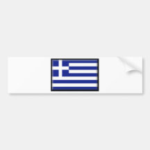 Greece Flag Bumper Sticker