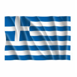 GREECE FLAG ACRYLIC CUT OUT